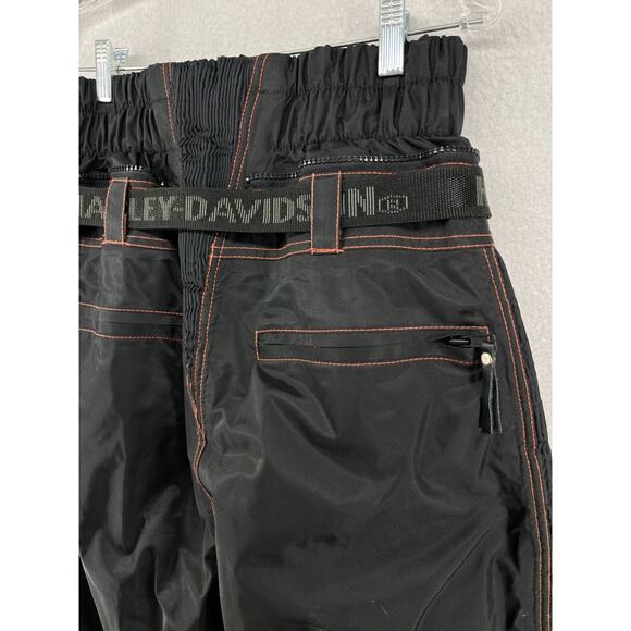 HARLEY DAVIDSON Pants S Waterproof Foul Weather Winter Riding PVC Nylon Black - Picture 8 of 15